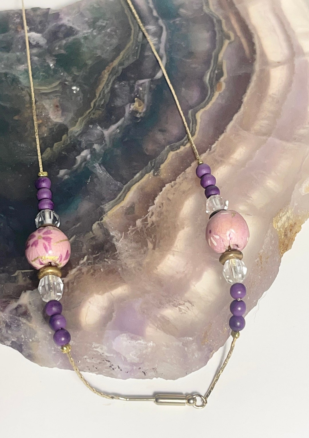 Interwar Era Paper Mache Necklace, 1930's England, Estate Jewelry Etsy