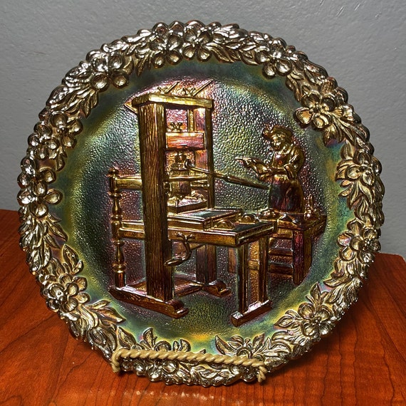 FENTON Iridescent Color Changing Rainbow Glass Collectible Etsy