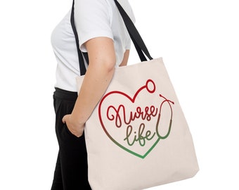 Nurse Life Tote Bag, Nurse Appreciation Gift, Nursing Student Gift, Nurse Gift, Nurse Graduation Gift, Nurse Practitioner Bag