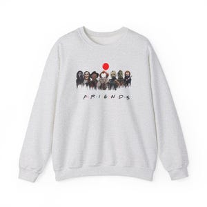 Friends Horror Movie Halloween Characters Unisex Heavy Blend™ Crewneck Sweatshirt
