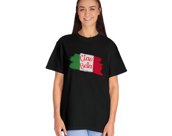 Ciao Bella Italian Saying T-Shirt, Women's Bella T-Shirt, Italian Gift, Italian Language, Fashionable Top