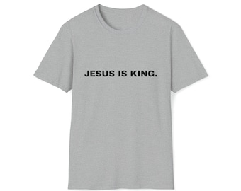 Maglietta Gesù è il re, abbigliamento cristiano, regalo religioso, streetwear cristiano, regalo ispiratore per uomini/donne