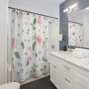 Elegant Floral Shower Curtain - Bathroom Decor, Shower in Style with a Floral Paradise Shower Curtain