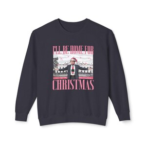 Christmas Trump Sweater, Political Xmas Jumper, Holiday President Fleece Pullover, Funny Political Apparel, Festive Holiday Sweatshirt