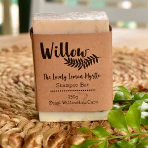 Shampoo Bar The Lovely Lemon Myrtle 150g by Willow with Lemon Myrtle and Australian Green Clay, may aid in the treatment of Dandruff