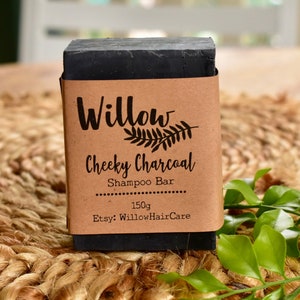 Shampoo Bar Cheeky Charcoal de Willow con Lemon Myrtle, Lime & Patchouli 150g ecológico