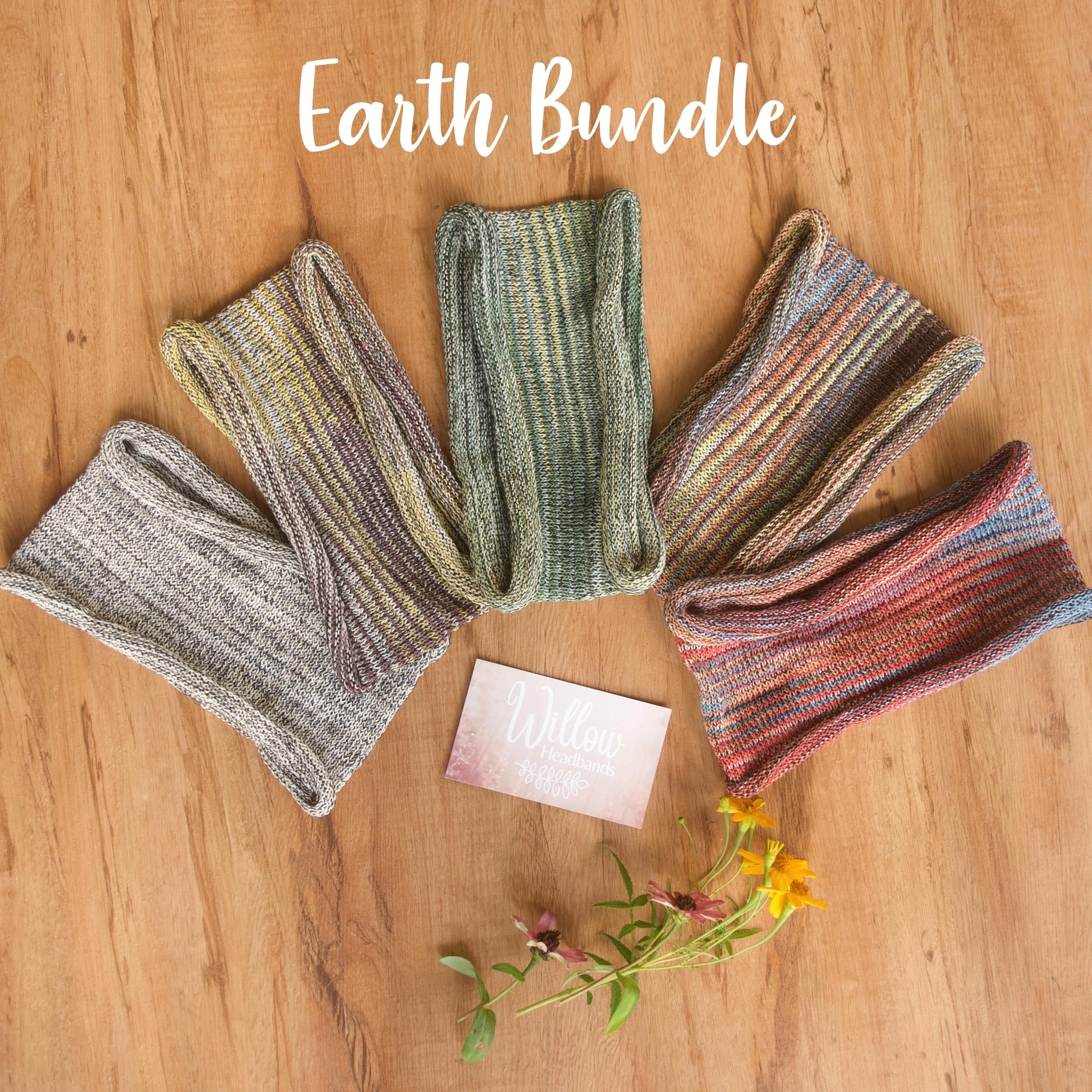 BUNDLE OF 6 Yoga Ribbed Headband - ALL 6 COLORS, Color Option SET. 5 Headband Bundle, 6 Colour Selections to Choose From, Soft  main image 4