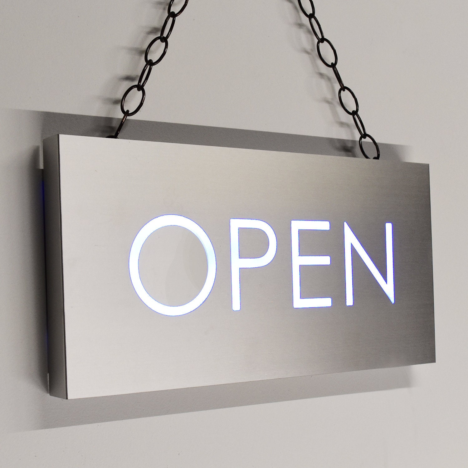 Lighted OPEN Sign With Color Changing LED Lights, Open Sign, Large ...