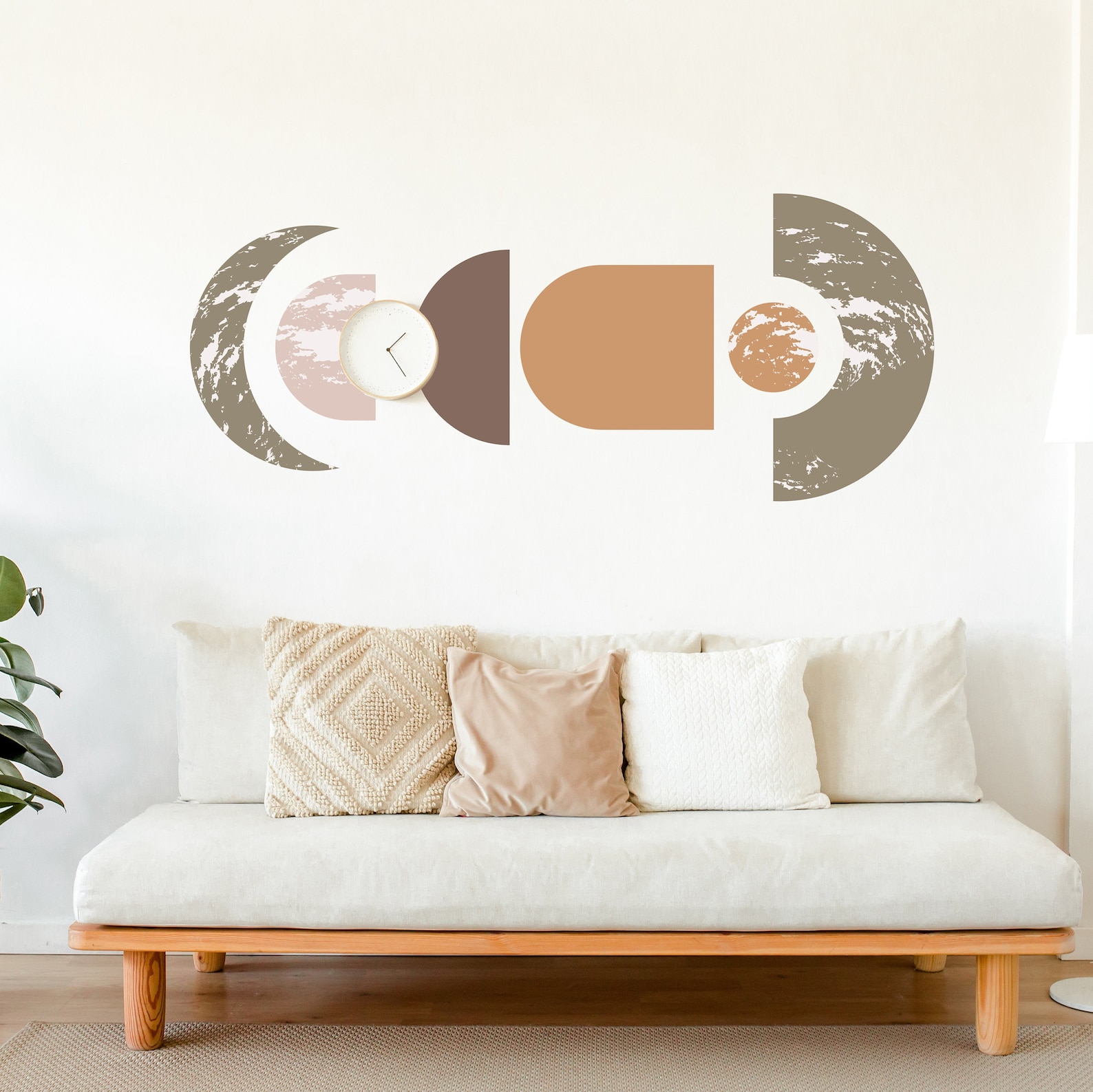Boho Wall Decals Large Boho Wall Sticker Large Colored Etsy
