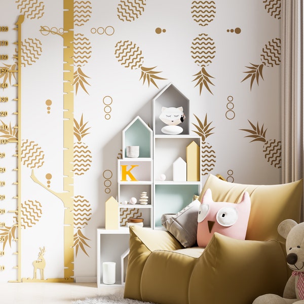 Pineapple Wall Decal - Etsy