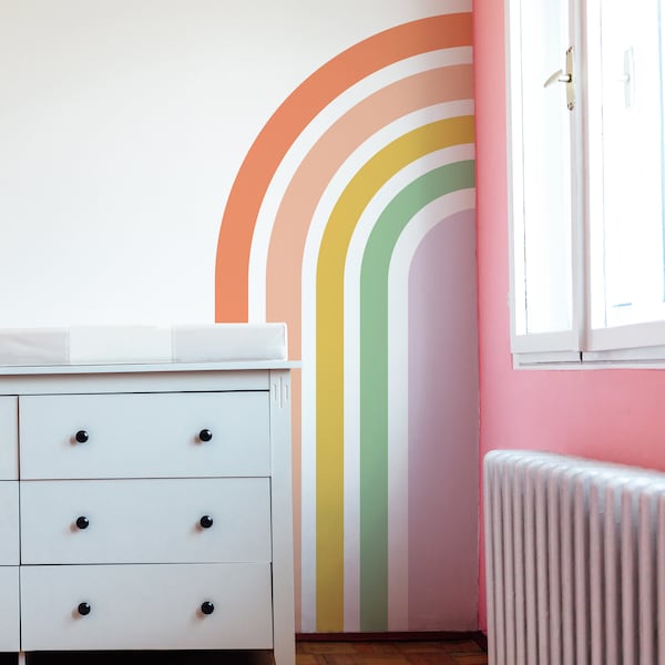 Rainbow Wall Decal Etsy