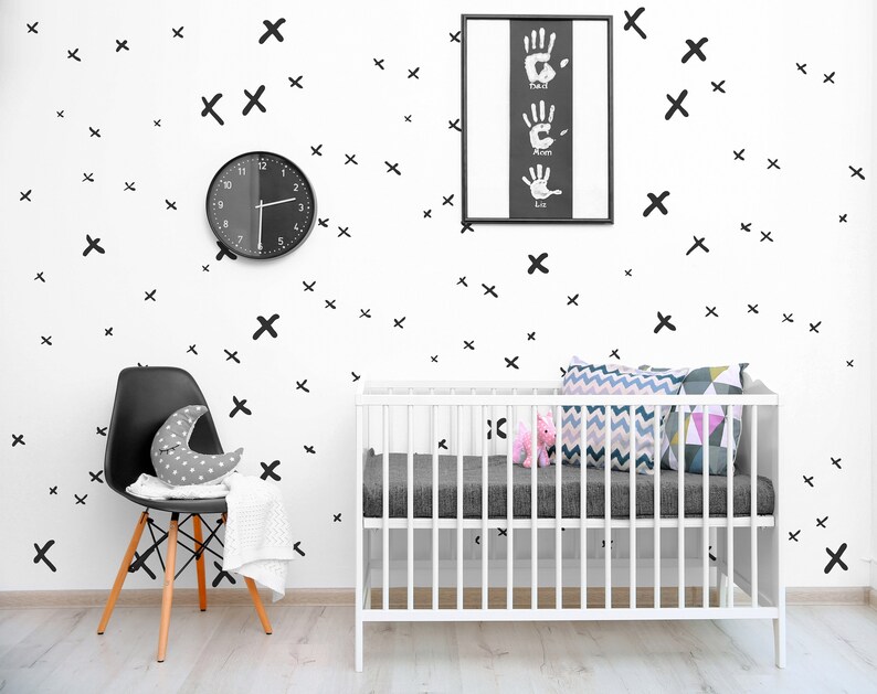 MOD X's Wall Decals Scandinavian Wall Decals His and Etsy