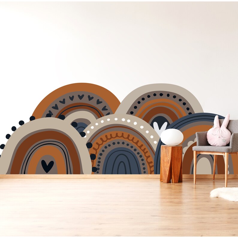 Scandinavian Boho Wall Décor Boho Headboard Design Wall Decals Etsy