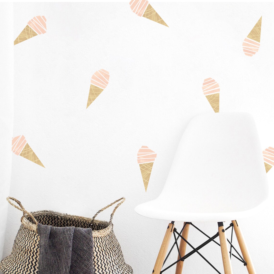 Ice Cream Wall Decals Nursery Decor Ice Cream Wall Decor | Etsy