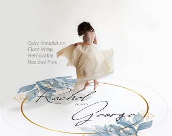 Custom Wedding Dance Floor Wrap – Personalized Vinyl Decal 01