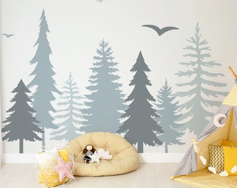 Tree Wall Decals | Forest Decals | Woodland Nursery Decor | Nursery Decals | Woodland Decals | Wall Decals | Murals Stickers | Free Shipping