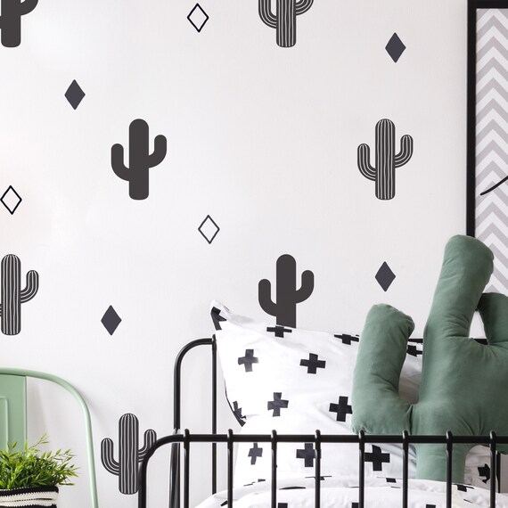Cactus Wall Decals Southwestern Desert Stickers Home Decor Etsy