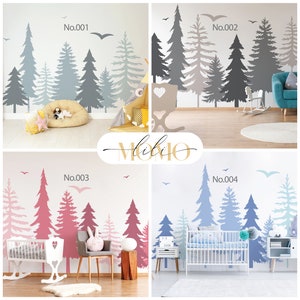 Tree Wall Decals | Forest Decals | Woodland Nursery Decor | Nursery Decals | Woodland Decals | Wall Decals | Murals Stickers | Free Shipping