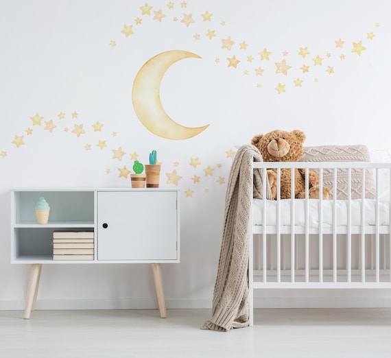 Decorative Stickers Wall Stars Moon