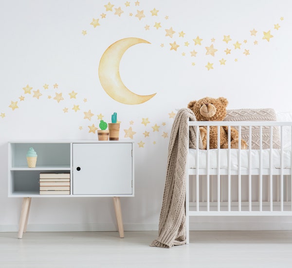 Wall Decals Stars in Variety Sizes and 3 Different Colors Etsy Canada