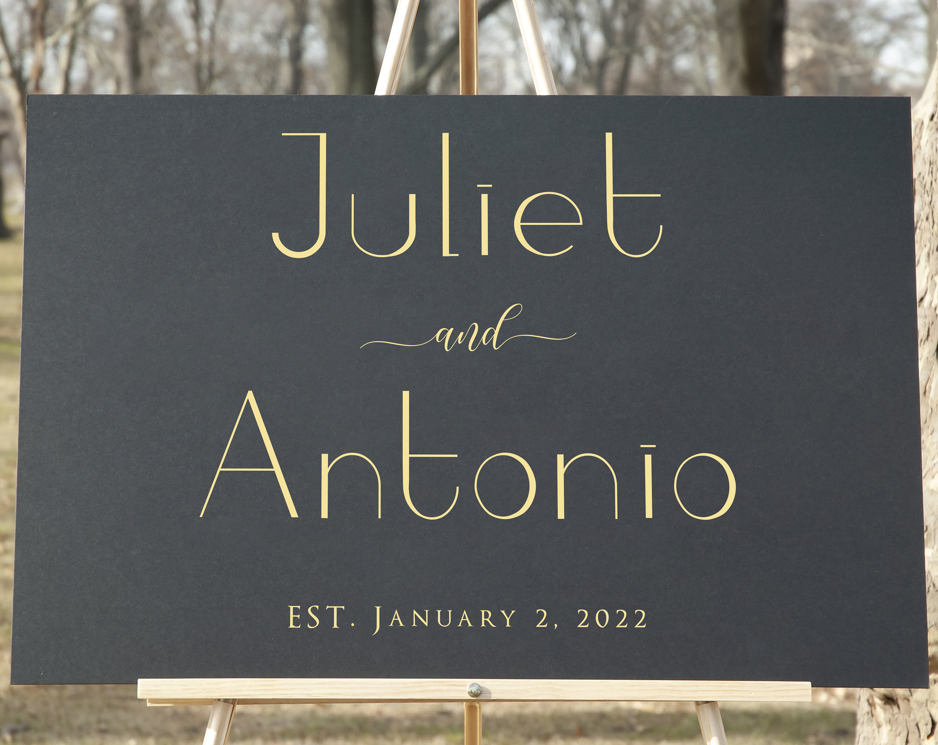 Elegant Wedding Sign Custom Elegant Font Decal on Etsy
