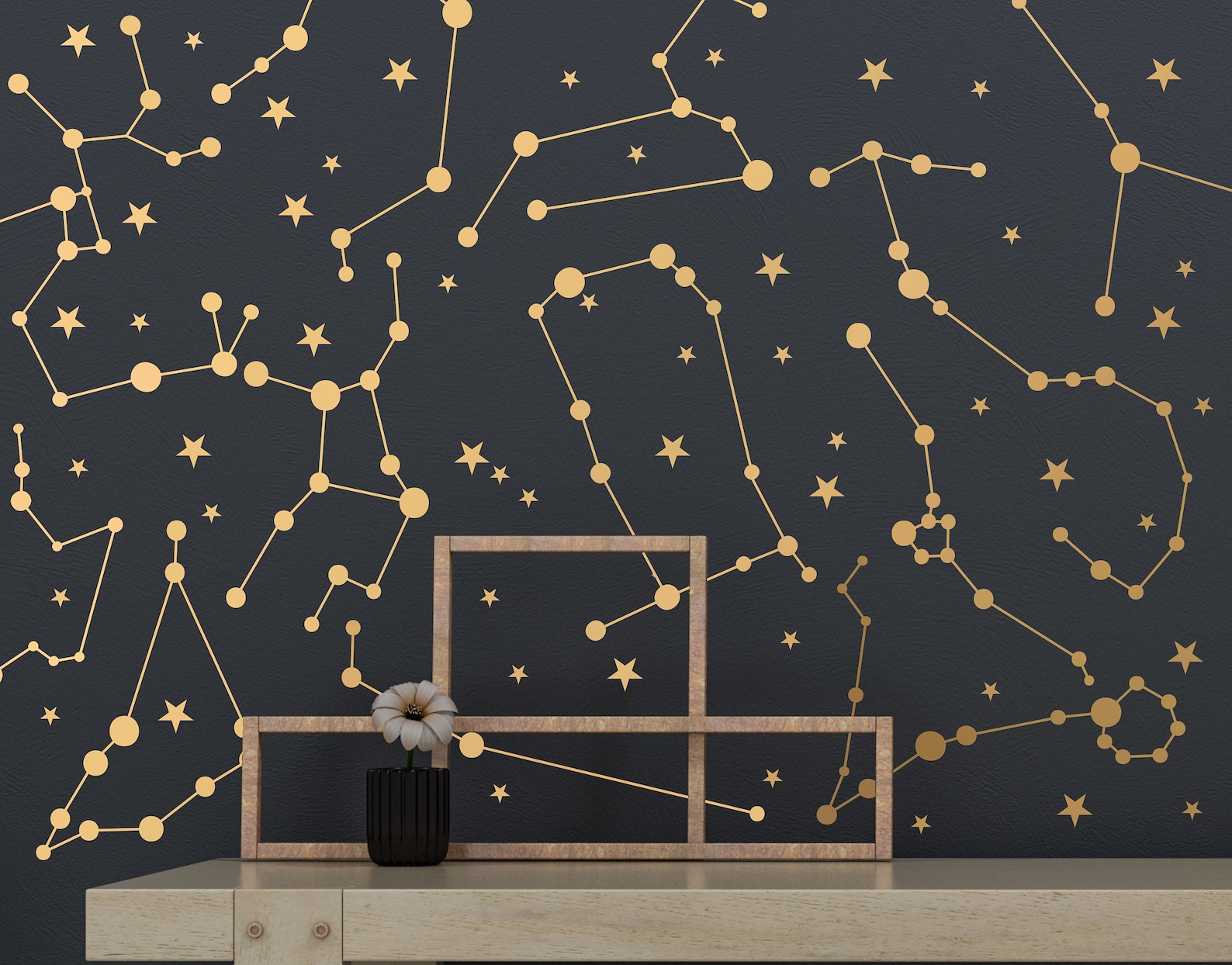 Zodiac Constellations Wall Decals constellations and Stars Etsy