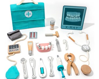 Kids Simulation Outdoor Role Play Props Educational Toy Doctor Tools Dr Dentist Pretend Kit Gift Set for Child Children 14pcs in 1 Set UNOMOR Kid Doctor Role Playing Toy Set Random Color