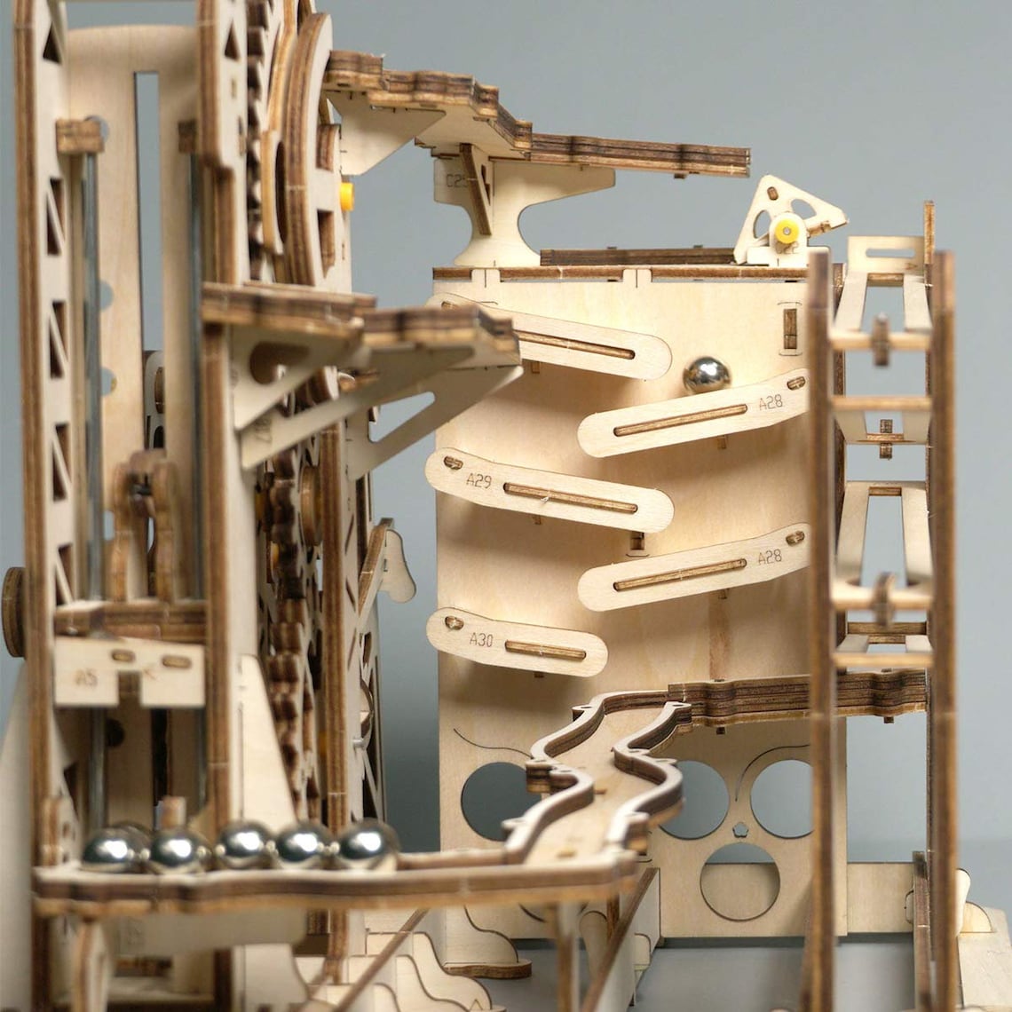 Marble Run/3D Wooden Puzzle/Brain Teaser Toys/Mechanical Gears Etsy