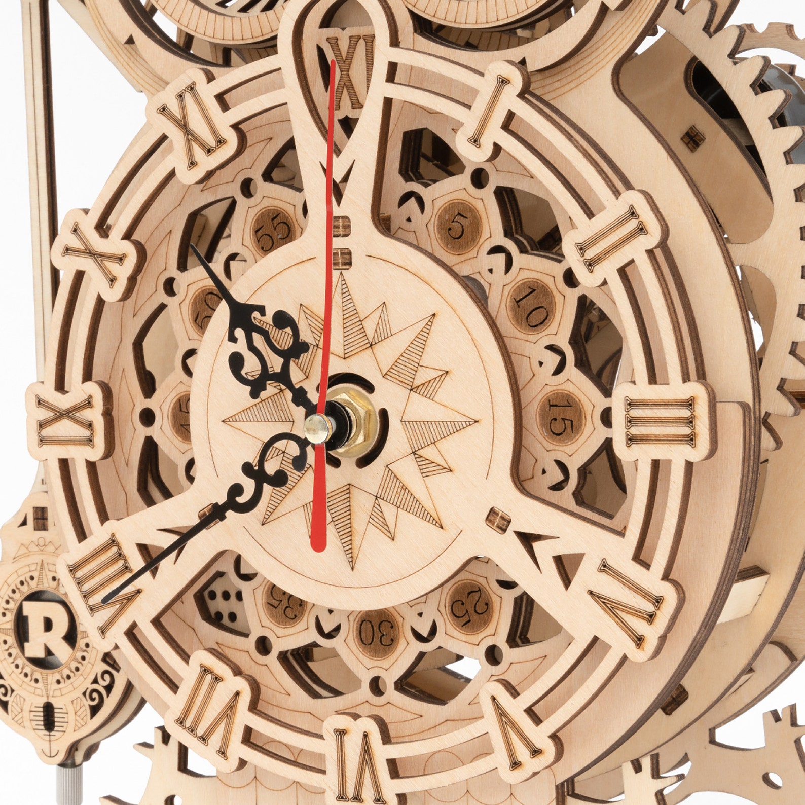 ROKR 3D Wooden Puzzle Owl Clock Model Building Kit Toys for Etsy