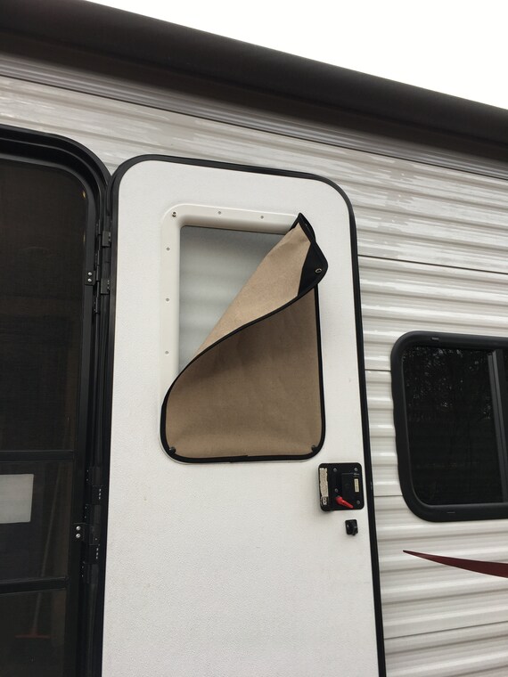 Rv Camper Door Window Sun Privacy Shade Etsy