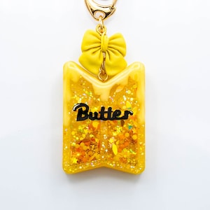 Llavero con dije de batidor de mantequilla - Decoración BTS Kpop Inspirada en la canción musical Bangtan - Accesorio de llavero