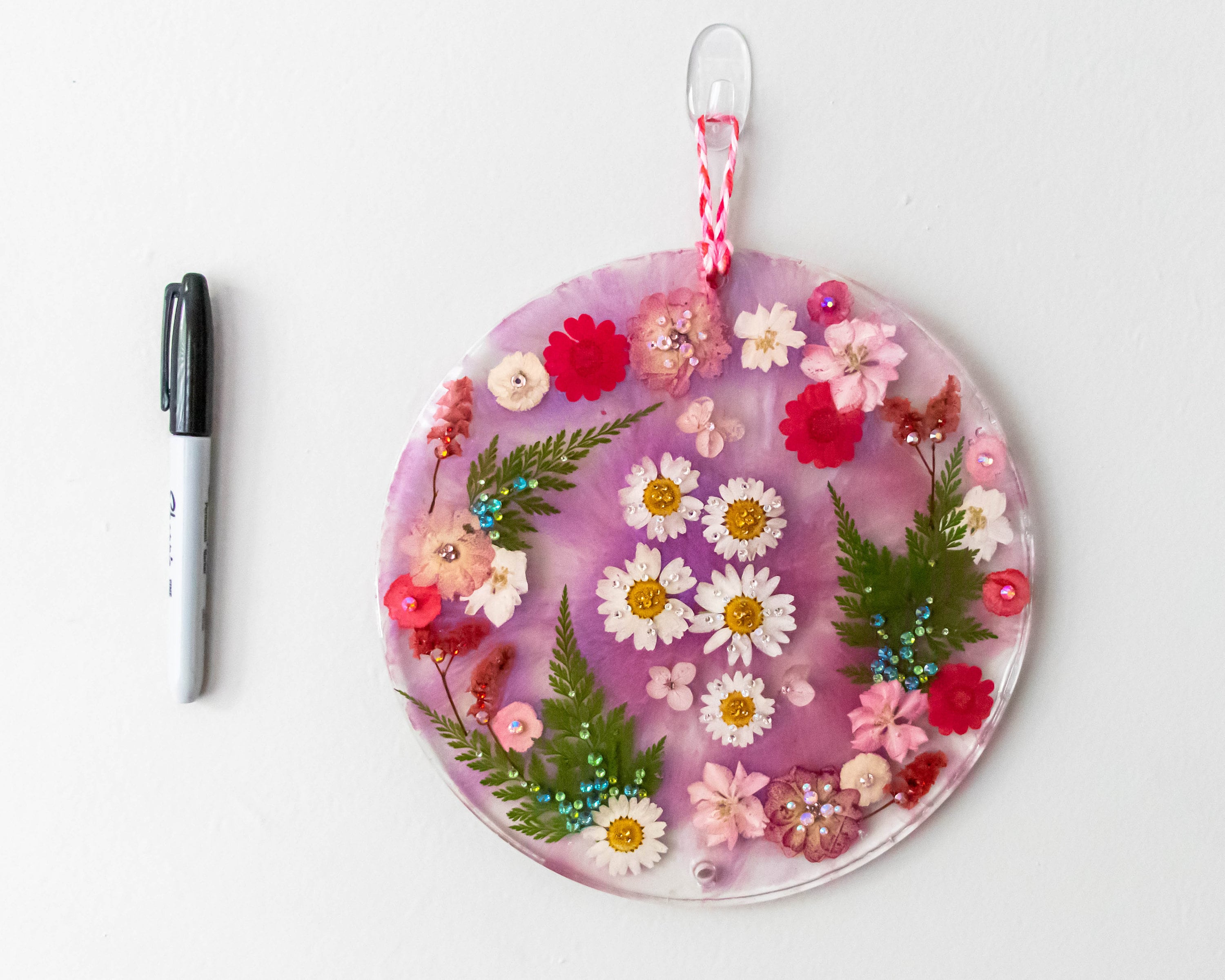 Dried Flower Wall Art Hanging Real Pressed Flowers | Etsy