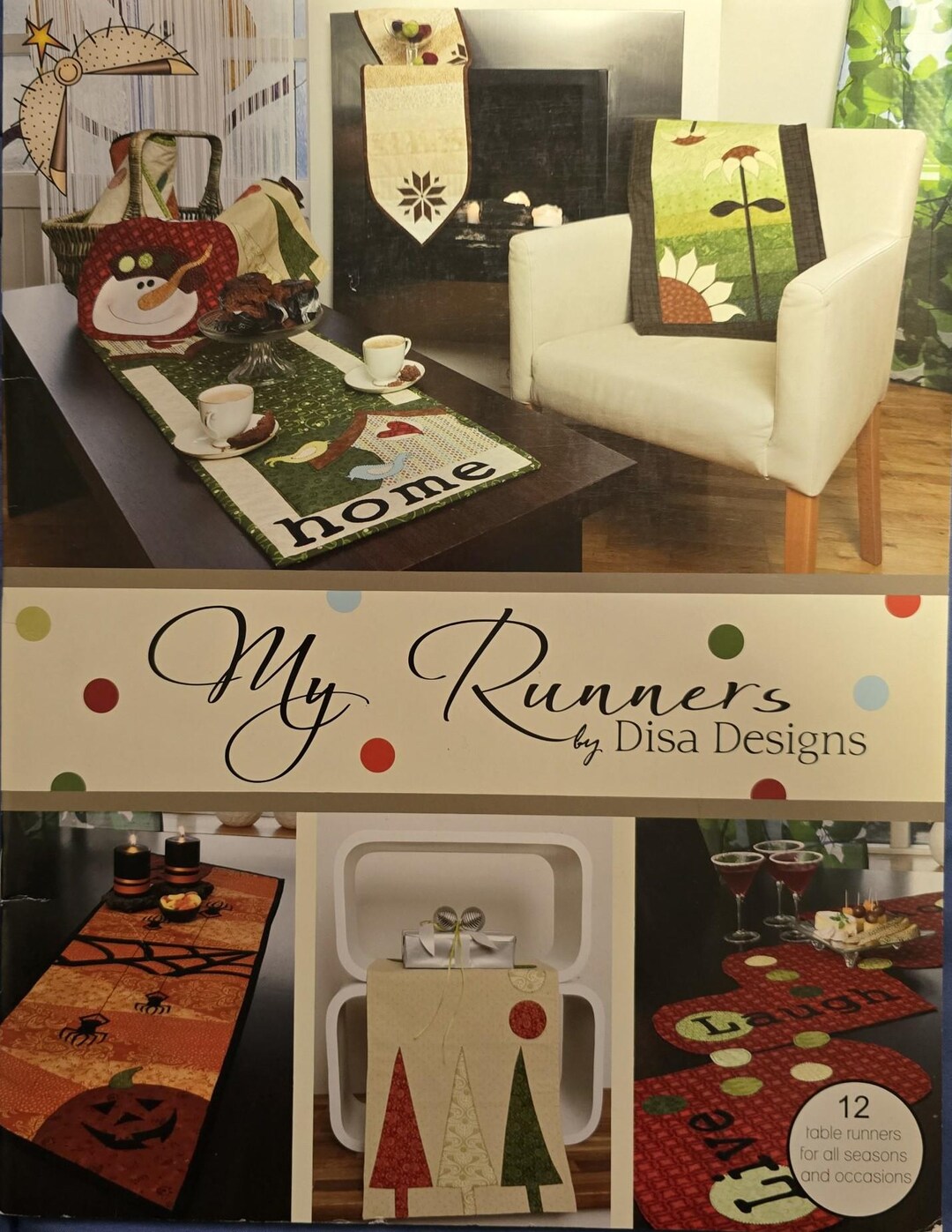 Disa Pattern My Runners by Disa Designs, 12 Table Runner Quilt Patterns, Booklet - Etsy