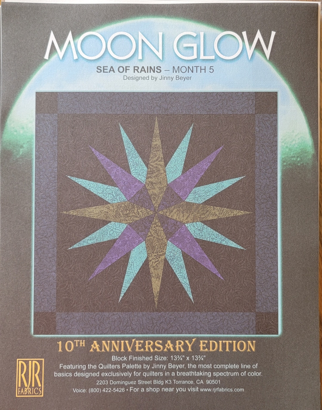 Moon Glow A 12 Month Quilt Block Pattern Series all 12 Etsy