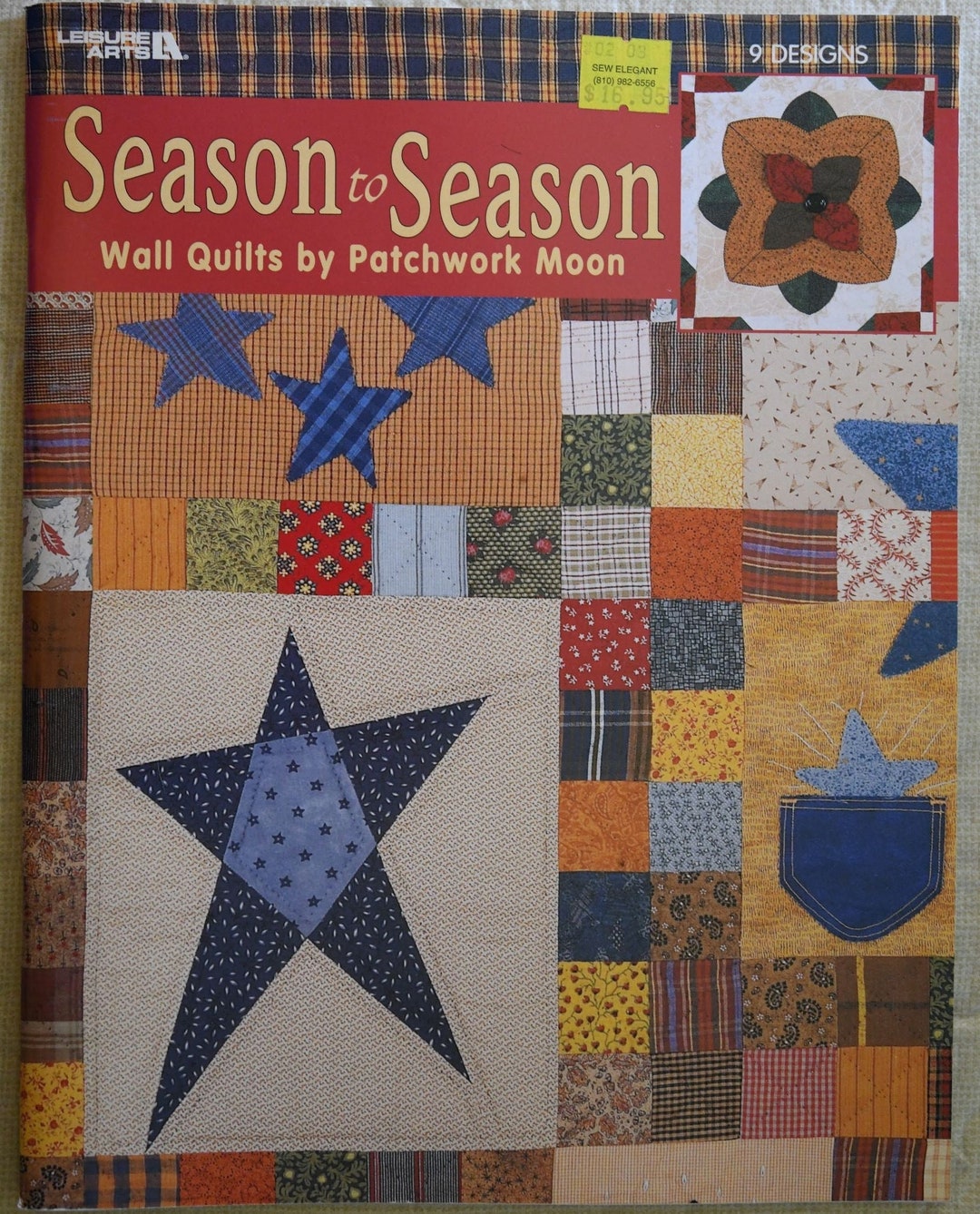 Patchwork Moon Vintage Wall Quilt Patterns, Patchwork Moon Designs (leisure Arts) - Etsy