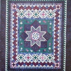 Starry Night - An 8 Month Quilt Block Pattern Series (all 8 months), 84x101&quot; Finished Size, Quilt Pattern, New, Designed by Marti Michell
