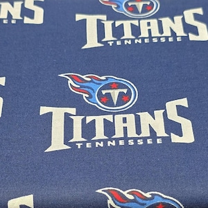 1.5 Yards Fabric - Tennessee Titans, NFL, 100% Cotton, 58&quot; Wide, Football