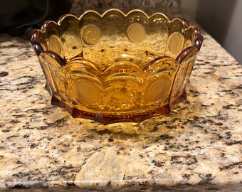 Fostoria Amber Coin Glass bowl