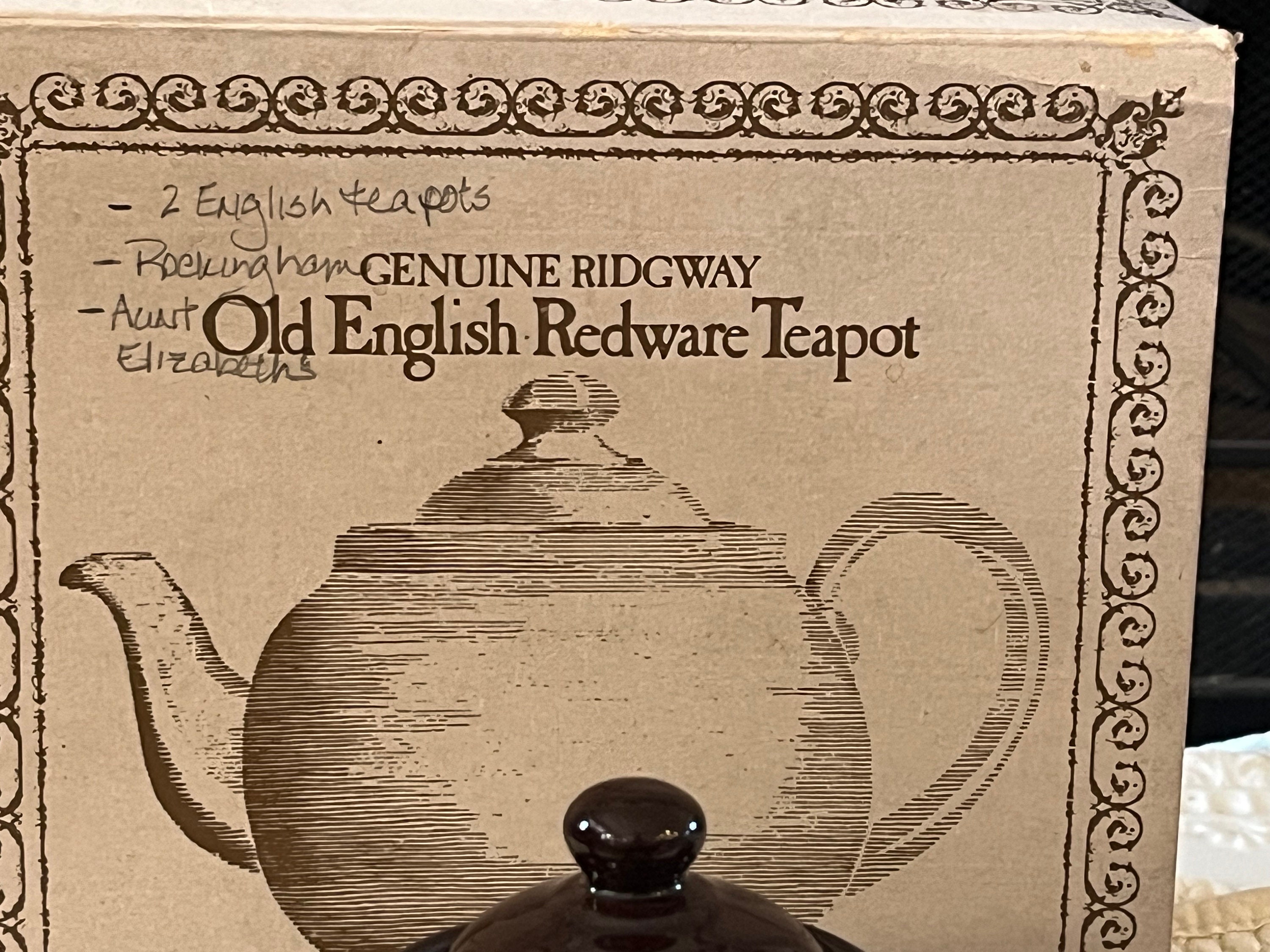 Vintage Old English Redware Teapot Royal Cauldron Made in England Etsy