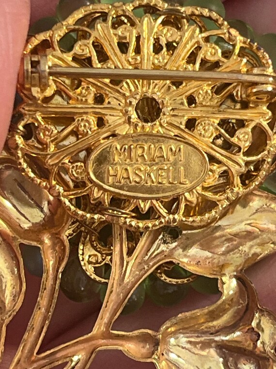 Miriam Haskell Gripoix Flower Brooch from the 195… - image 2