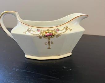 French P Belclair elegant cottage gravy boat sauce serving dish Made in France