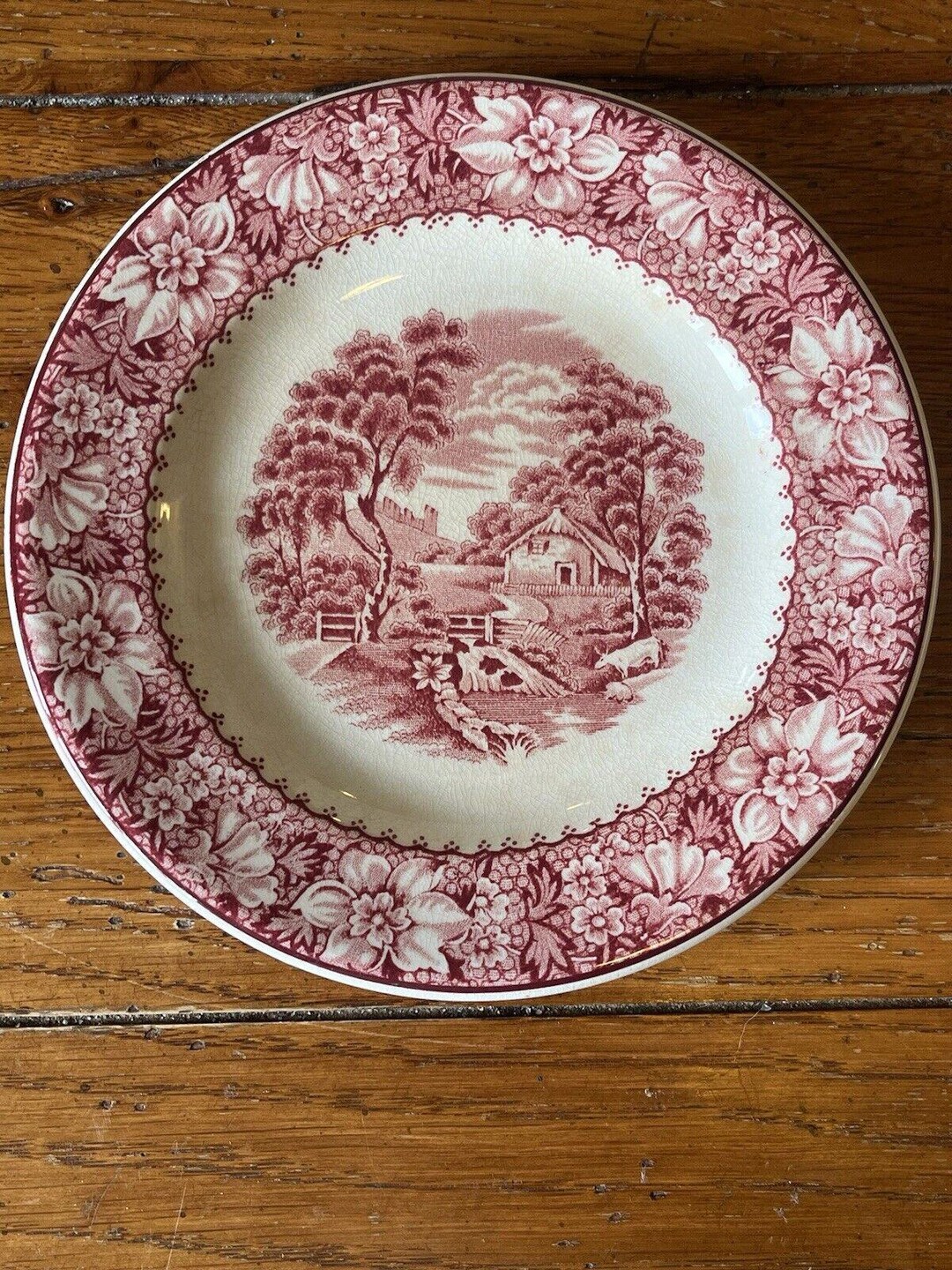 Wood & Sons Pink Colonial Restaurant Ware 6 1/8” Plate England - Etsy