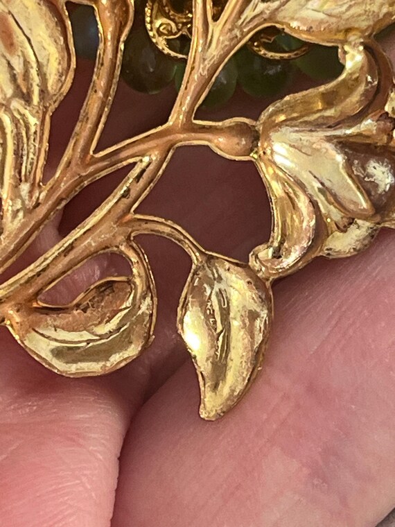 Miriam Haskell Gripoix Flower Brooch from the 195… - image 4