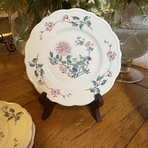 Syracuse China Summerdale Set Of 5 Plates 6.5” Plates Floral Restaurant Ware