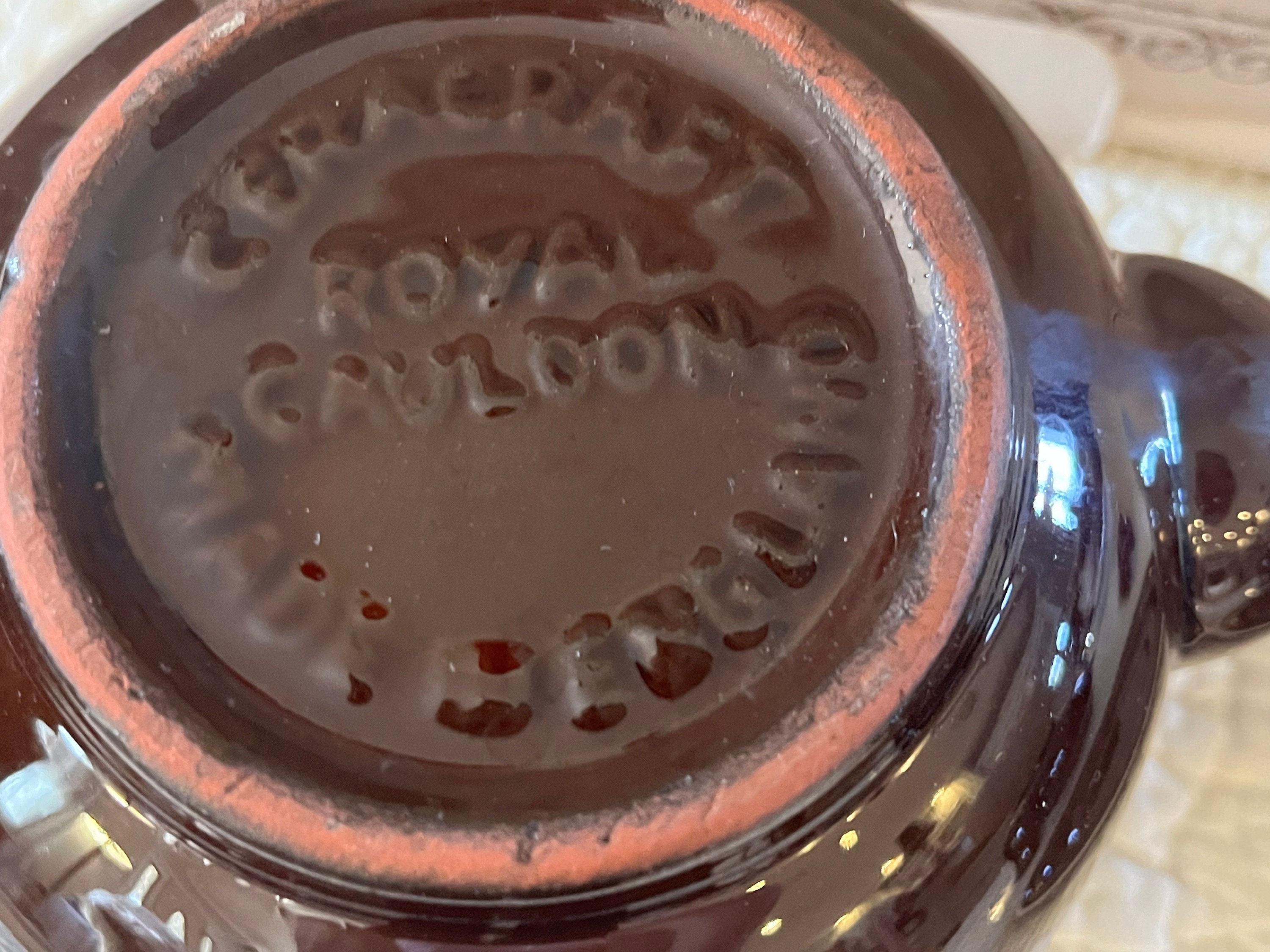 Vintage Old English Redware Teapot Royal Cauldron Made in England Etsy