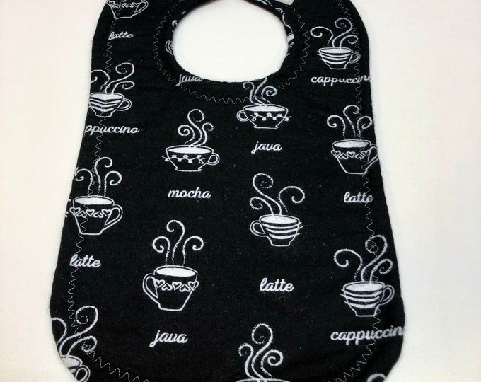 Coffee Handmade Baby Toddler Bib
