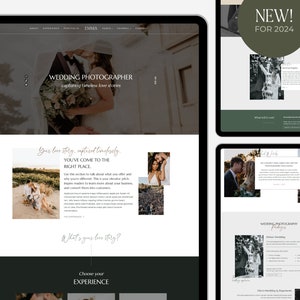 NEW Feminine Wordpress Theme 2024 | EMMA | Kadence Child Theme | Responsive Website for Photographers, Bloggers, Podcasts, Courses, Creators