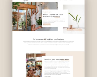 Modern Beige WordPress Theme for Blog, Podcast, Course, Kadence Child Theme | DIANA