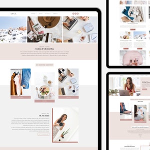 Feminine WordPress Theme | ANNA | Kadence Child Theme | Responsive website for Influencers, Bloggers, Businesses, Entrepreneurs, Stores