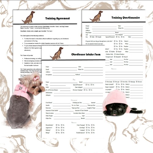 Dog Training Business the Startup Planner Printable Dog - Etsy